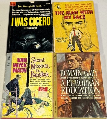 Dell Pocketbooks vintage paperbacks - Man with my Face, European Education, Etc