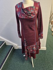 Joe Browns Burgundy Dress Size 10 CHARITY SALE
