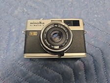 Minolta Hi-Matic F Rangefinder Film Camera 38mm F2.7 Lens Winds And Shoots