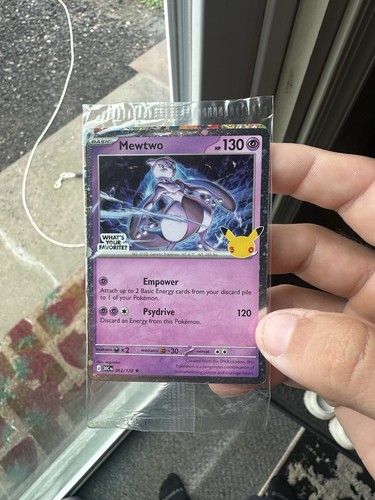 Pokemon 30th Celebration Mewtwo Promo 63/128 Unopened