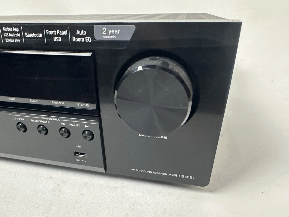 Denon AVR-S540BT 5.2-Channel A/V Receiver (Parts/Repair) - Image 4 of 4