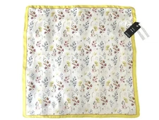 NWT Larioseta Como Barbieri Italian Floral  100% Silk Scarf 20”Made In Italy NEW