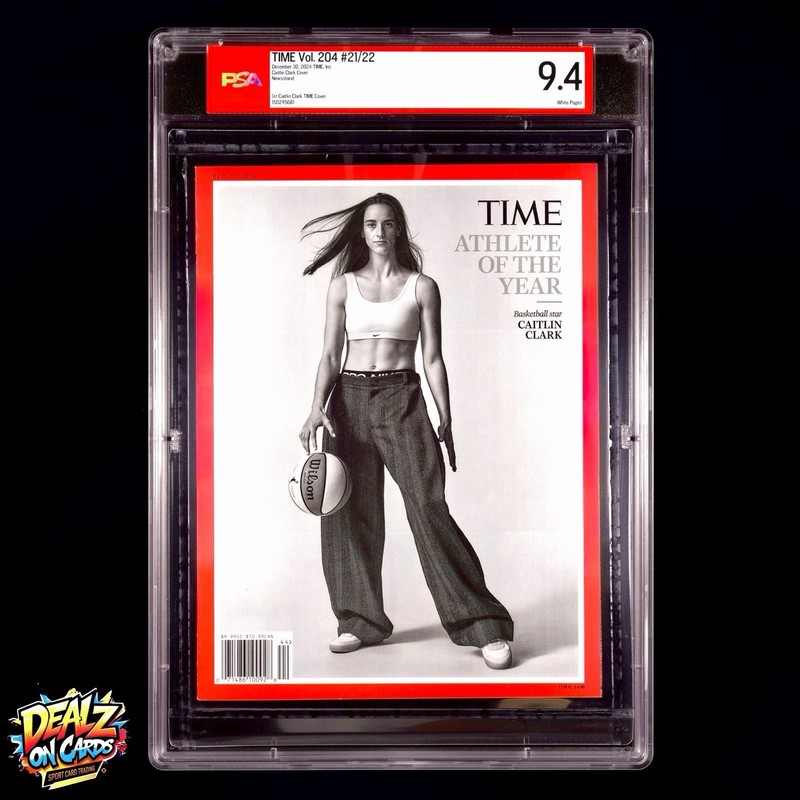 Caitlin Clark Time Magazine Athlete of the Year Rookie First Cover PSA 9.4 MINT