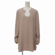 Salvatore Ferragamo Long sleeve shirt Size 46 Gancini Blouse Pullover Made i...
