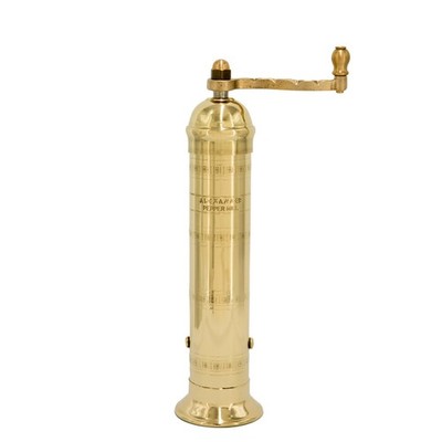 Pepper Mill 9 Inch Brass Manual Refillable Greek Grinder Alexander Home
