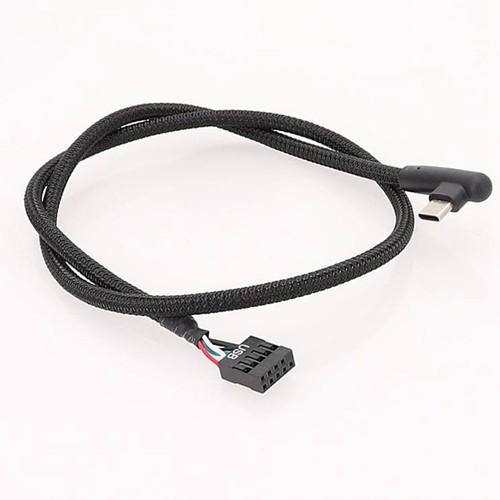 2 StüCk USB 9Pin auf Typ C Kabel für Computer-Motherboard -Shielding Mesh L6052 - Afbeelding 3 van 7