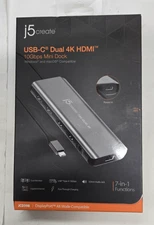 *NEW* j5 Create  USB-C Dual 4K HDMI 10Gbps Mini Dock (JCD398)