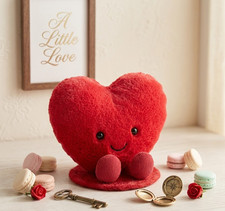 Cute Colette Heart Macaron Plush Toy Jellycat Inspired w/ Tags  Dust Bag Gift