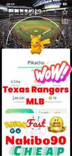 Pokémon Go - Shiny Pikachu Texas Rangers Baseball Background - P’TC - Trade