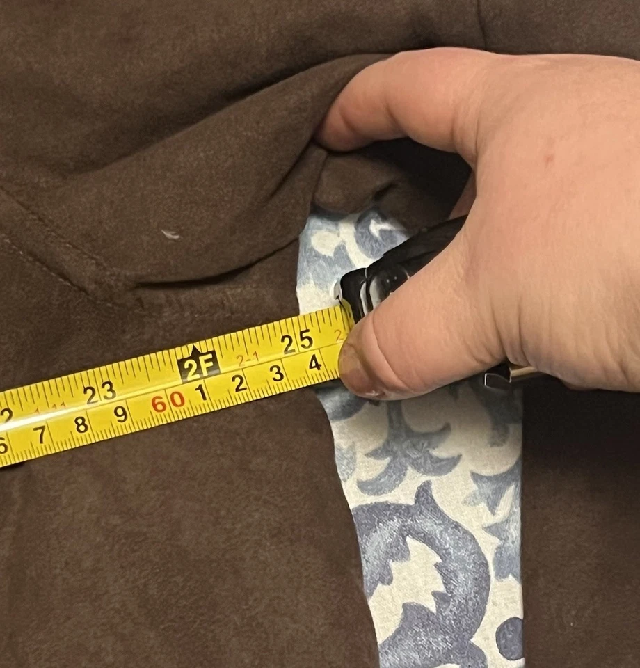 VTG St. John’s Bay Suede Shirt Jacket Mens Large Brown Shacket Quilt Lined - Image 4 of 4