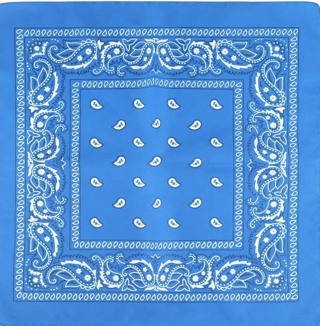 Bucket Hat Bandana Robins Egg Blu Cotton Blend Adjust NWT Unisex Festival Wear