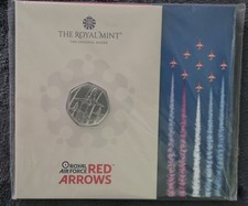  2025 Red Arrows UK 50p BU Royal Mint Sealed Pack RAF