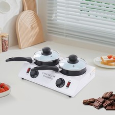 Chocolate Melting Machine Tempering Cylinder W/ Double Ceramic Non-Stick Pot UK