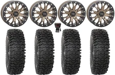 System 3 SB-4 15" Wheels Br (6+1) 32" RC500S Sticky Tires RZR Turbo S / RS1