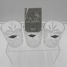 Shannon Crystal Double Old Fashion Glasses Set Of 3