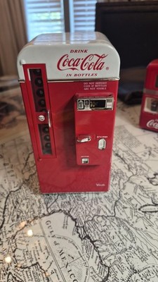 Vintage 1994 Coca Cola Vendo Mini Music Refrigerator Vending Machine WORKING