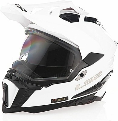 LS2 White Explorer Helmet Adult [M] Open Box 701-1023