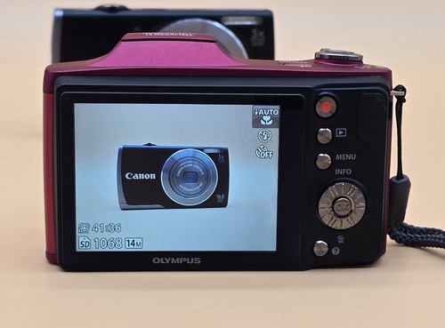 Olympus SZ-14 Digital Camera 14.0MP Red. No Charger. - Picture 6 of 12