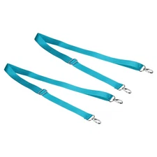 59" Shoulder Strap, 2 Pcs 0.98" Width Adjustable Strap with Hooks, Light Blue