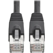 Tripp Lite Cat6a Snagless Shielded STP Patch Cable 10G, PoE, Black M/M 25ft