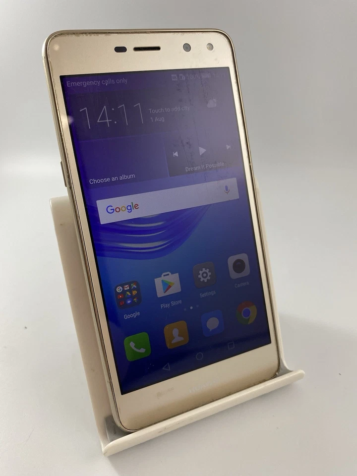 Huawei Y6 2017 Gold Unlocked 16GB 5.0" 13MP Android Touchscreen Smartphone - Image 2 of 4