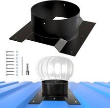 8 Inch Roof Whirlybird Turbine Vent Adapter, ...
