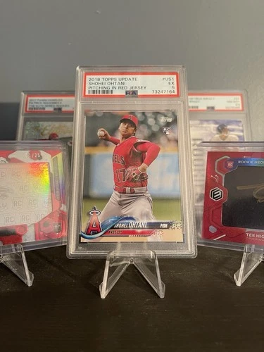 2018 Topps Update Series - Shohei Ohtani #US1 Pitching, Red Jersey (RC) PSA 5!