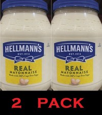 HELLMAN'S REAL MAYONNAISE Made With 100 Cage Free Eggs 64 oz Bottle - 2 PACK