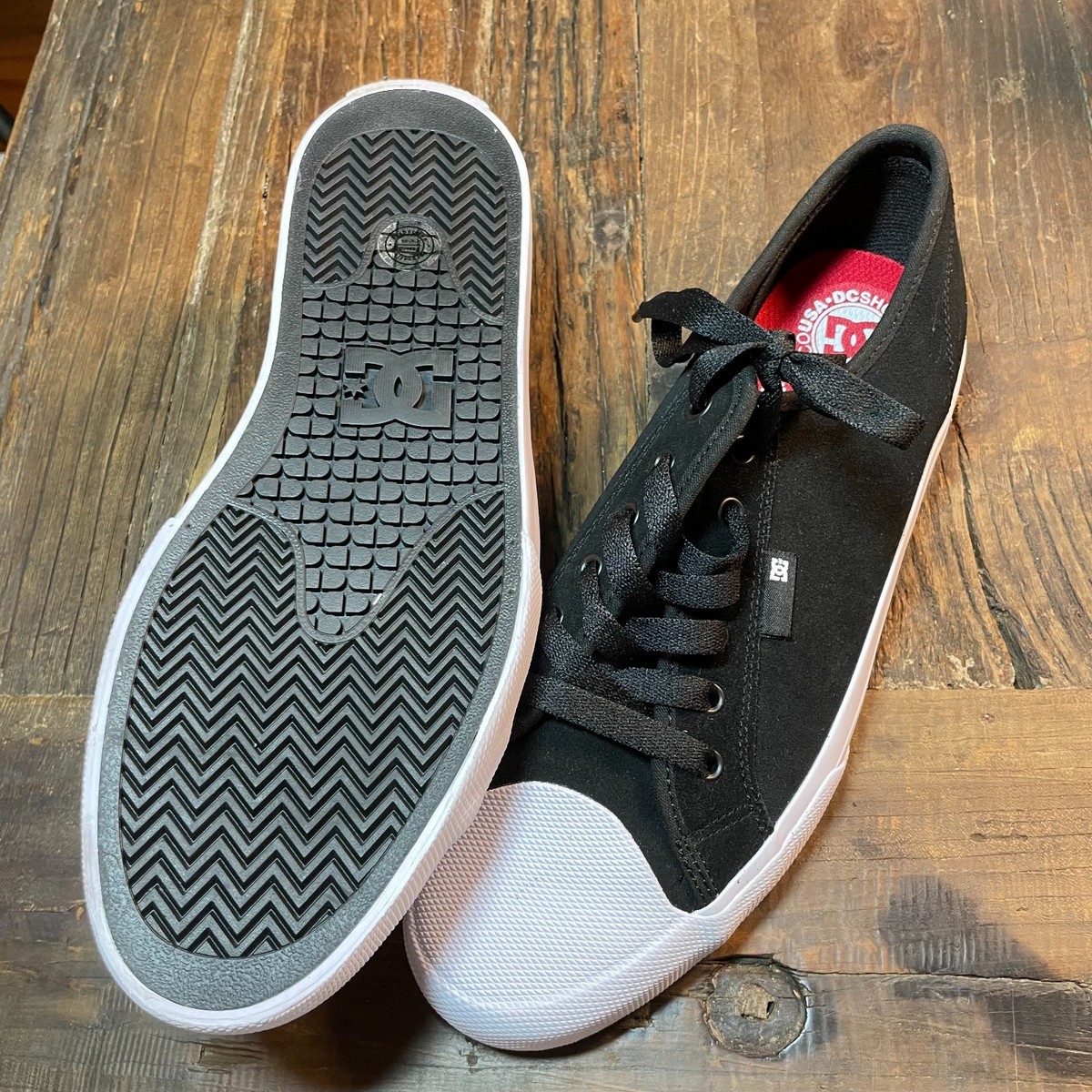 DC Shoes Manual RT S Skate Shoes ADYS30059 Mens 10.5 Black  display picture 1