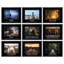 97 Decor Funny Demotivational Poster for Office - Sarcastic Motivational Wall...