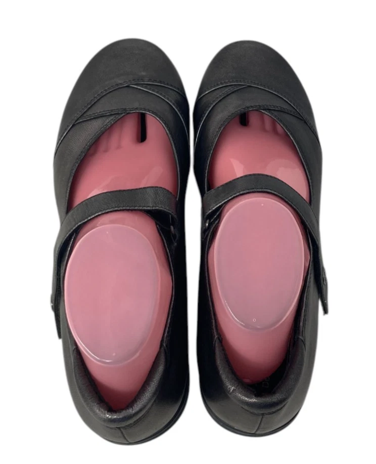 Abeo Silver Mary Janes Size 9.5 Women's Metallic Abby Flats Shoes Leather - Image 4 of 4