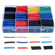 850 PCS Heat Shrink Tubing Kit 21 Wire Cable Wrap Assortment 5 Colors 12 Size