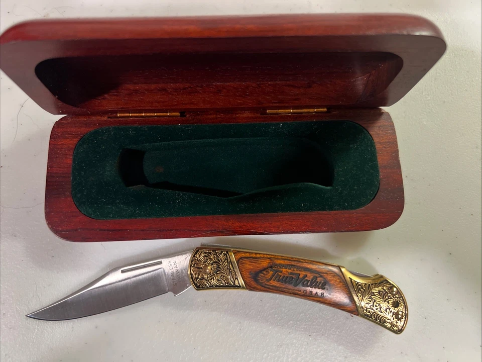 Cuchillo True Value Hardware Auténtico Equipo Coleccionista con Estuche Foto 4 de 4