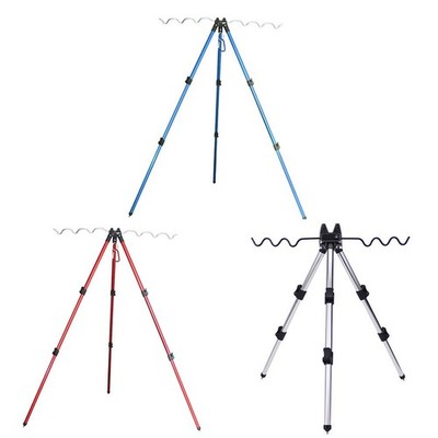 Retractable Fishing Bracket Tripod Aluminum Foldable Fishing Rod Pole Holder