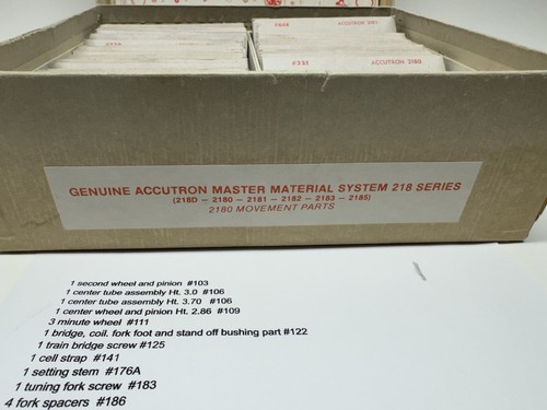 Original Accutron 218 Parts - Box 1 - Picture 3 of 6