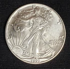 1990 American Silver Eagle 1 oz .999 Fine Silver Uncirculated