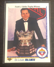 1990 Upper Deck Hockey RICK MEAGHER Selke Trophy Winners #208 Blues