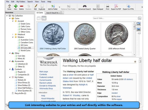 Stecotec Coin Collector Pro - Numismatic Software for British Coins and Other - Picture 6 of 9