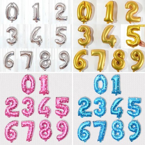 Folienballons Zahlen Luftballons Zahlenballons Geburtstag 40 / 70 / 100 cm - Bild 1 von 11