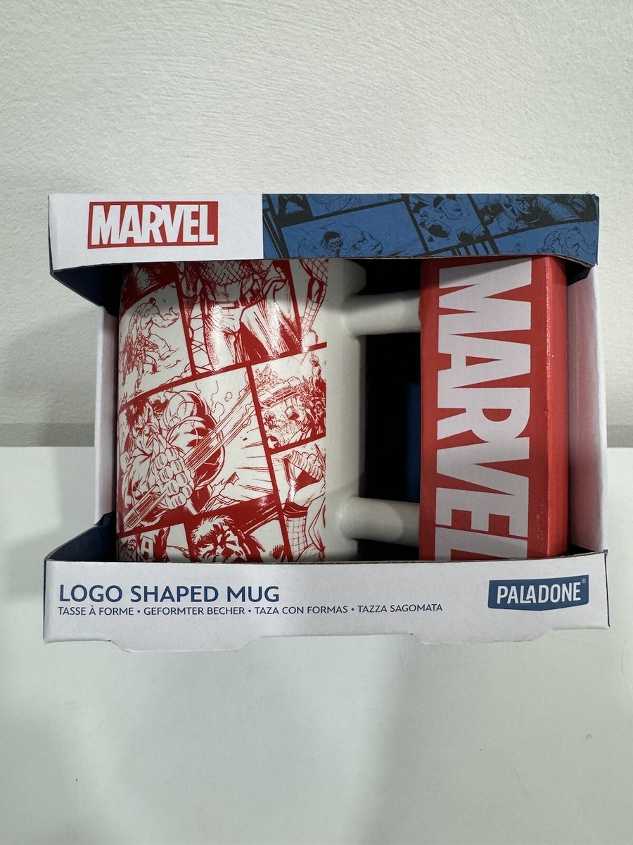 MARVEL LOGO SHAPED Paladone MUG - -AVENGERS MUG - HULK CAPTAIN