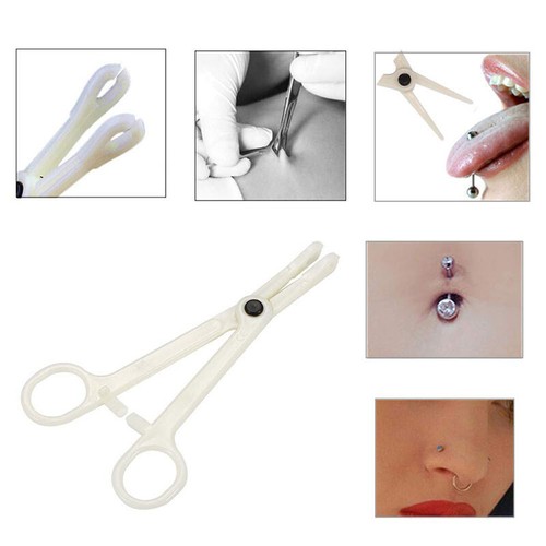 Paquete de 10 abrazaderas corporales desechables para herramientas de perforación para oreja labio nariz lengua - Imagen 2 de 8