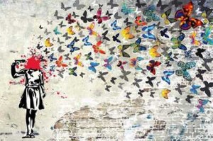 Banksy Inspired Street Art Graffiti Suicide Girl Garage Wall Kitchen Metal Sign Ebay