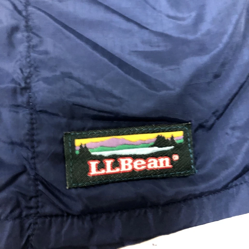 Pantalones Cortos Deportivos Informales De Colección Años 70 80 LL Bean Mujeres BRILLANTES Azul Marino SATINADO Nailon M Foto 3 de 4