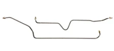 Prebent Galfan Coated Steel Rear Brake Lines, pair (See description for fitment)