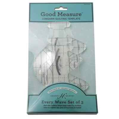 Good Measure A. Murphy Every Wave Set of 3 Templates Longarm Quilting Template