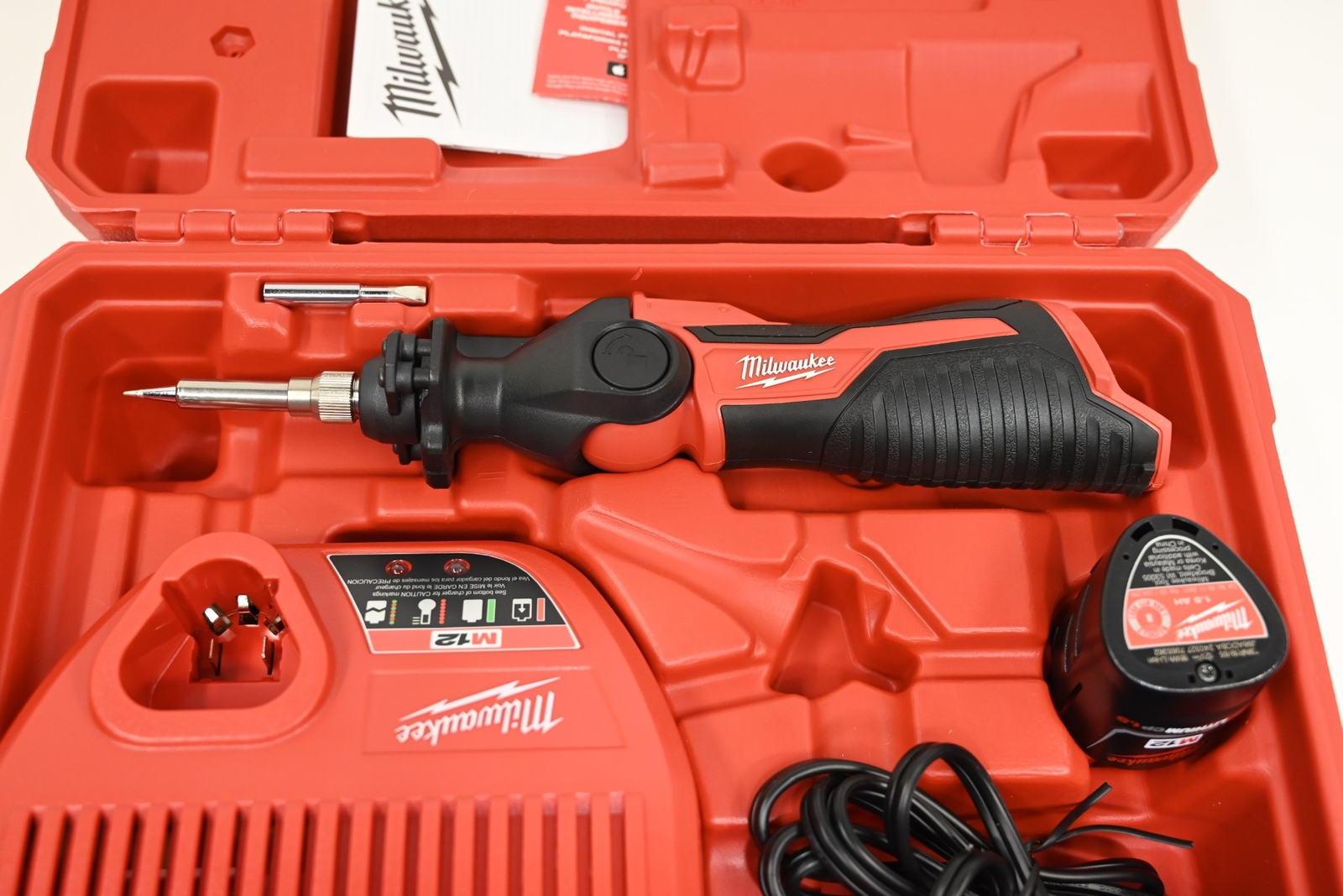 Milwaukee 248821 M12 Soldering Iron Kit 45242509980 eBay