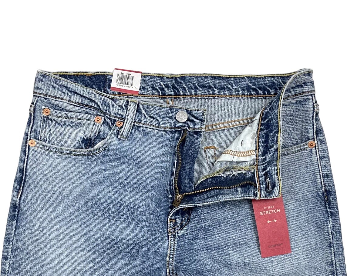 Levi's 511 ダークグレー デニム 33/32 Levis 511 Mens Slim Fit Stretch Jeans 33X32 Dark Blue #1390