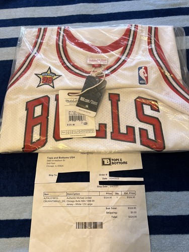 Michael Jordan Chicago Bulls 1998 Mitchell And Ness Authentic All Star Jersey 52
