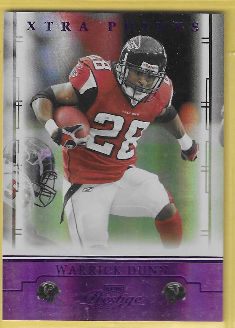 2008 Prestige Xtra Points Warrick Dunn Falcons 45/50