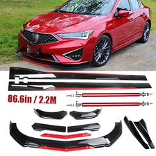 Front Bumper Lip Splitter Spoiler Side Skirt Body Kit For Acura TLX 2015-2022